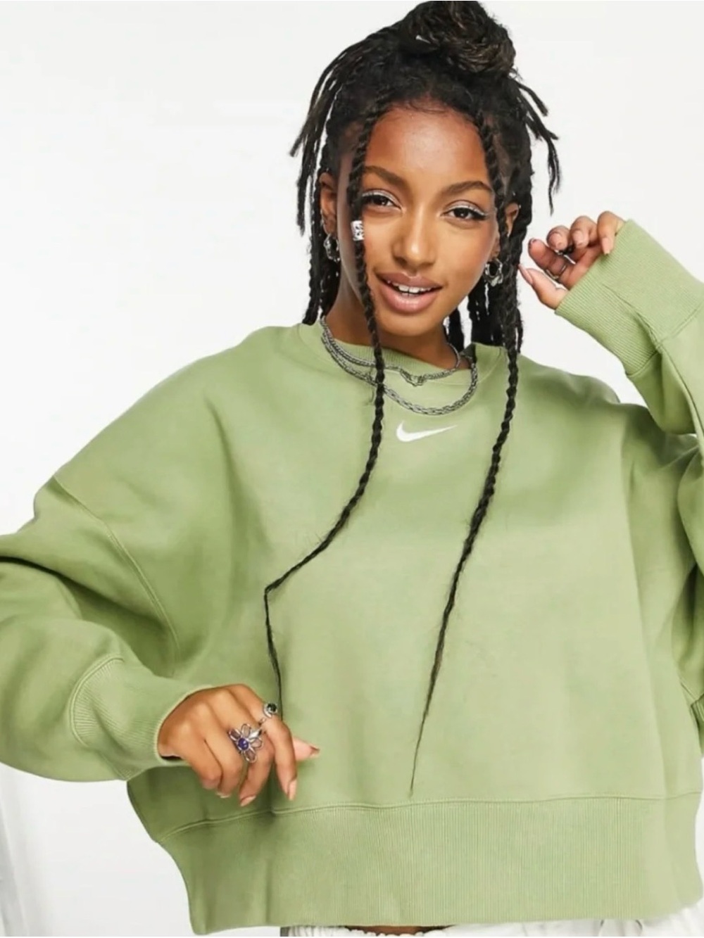 Nike Phoenix Oversized Crop Sweatshirt